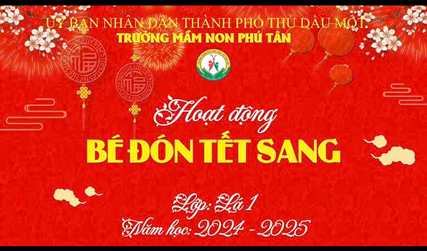 Bé trang trí cây mai
