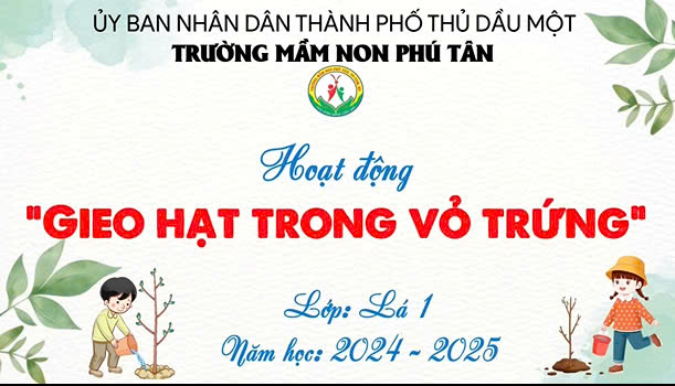 Gieo hạt trong quả trứng