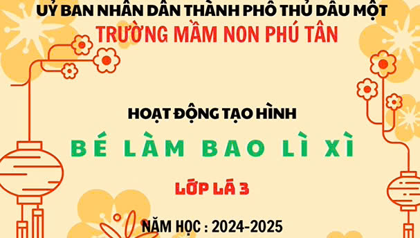Bé làm bao lì xì
