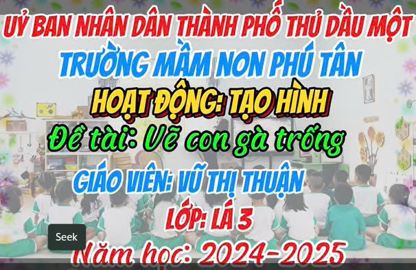 Tạo hình: Vẽ con gà trống