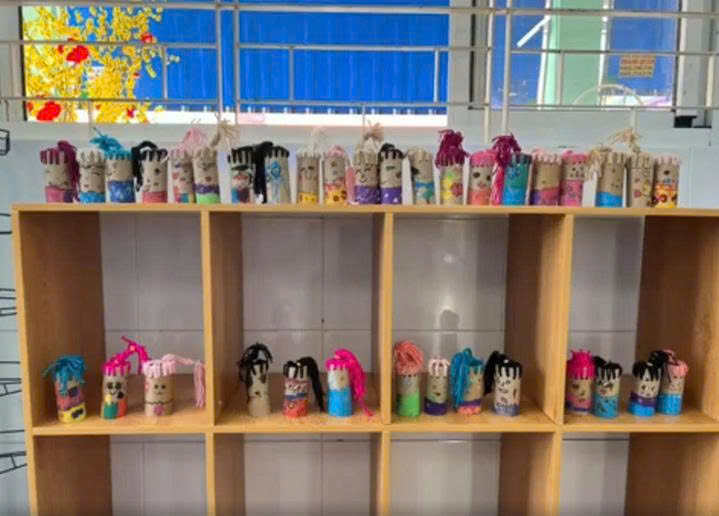 Làm búp bê tóc len - Lớp Lá 2